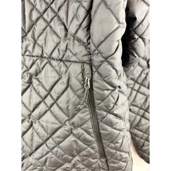 The North Face Quilted Jacket Black L Diamond Pattern Puffer Jacket Gorpcore - Picture 7 of 13